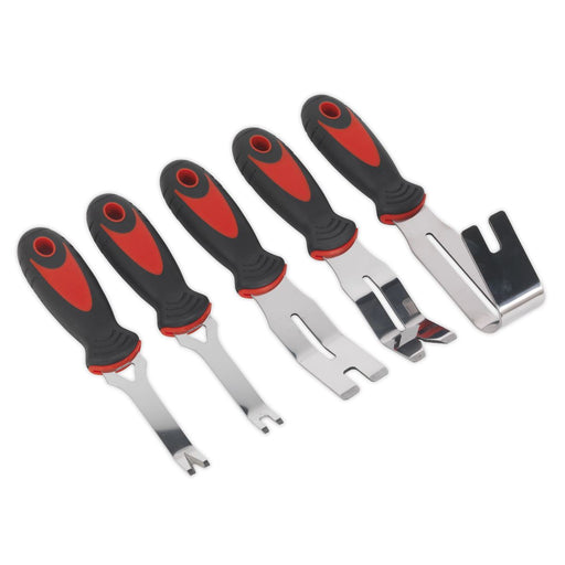Sealey Door Panel & Trim Clip Removal Tool Set 5pc RT006 Sealey - Dynamic Drive