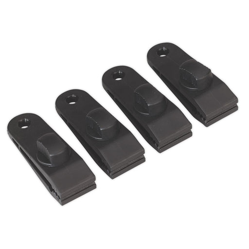 Sealey Tarpaulin Clip Pack of 4 TARP4 Sealey - Dynamic Drive