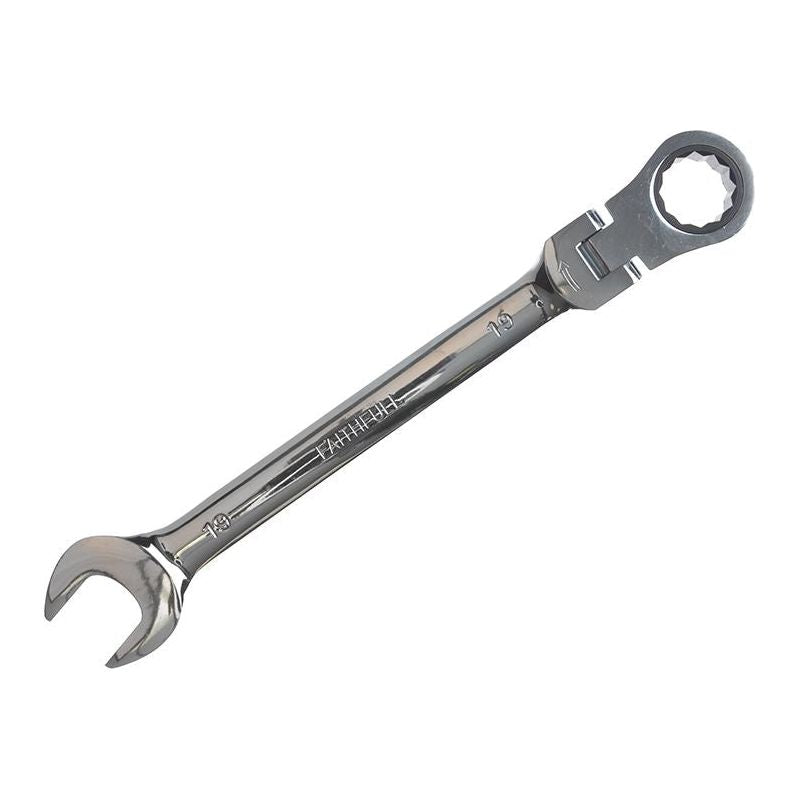 Faithfull Ratchet Combination Spanner Flex Head CV 20mm Faithfull - Dynamic Drive