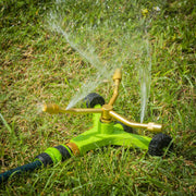 Sealey 3-Arm Brass Sprinkler with Metal Wheeled Base JS2032 Sealey - Dynamic Drive