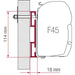 Fiamma Adaptor D 8cm: Sturdy and Reliable Accessory Attachment Fiamma - Dynamic Drive