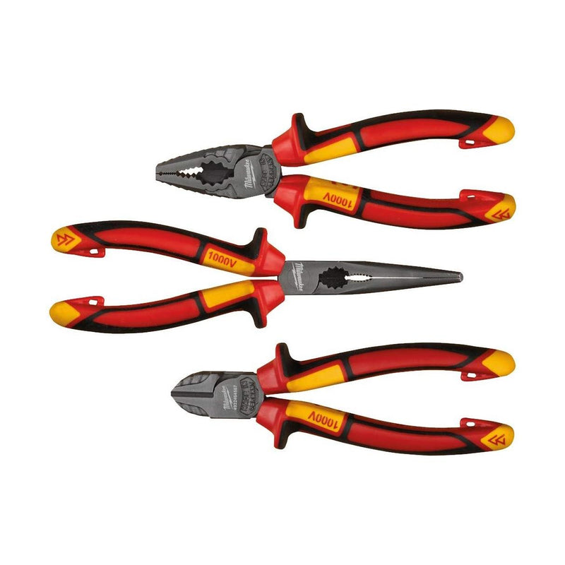 Milwaukee Vde 3Pcs Plier Set 4932464575 Milwaukee - Dynamic Drive
