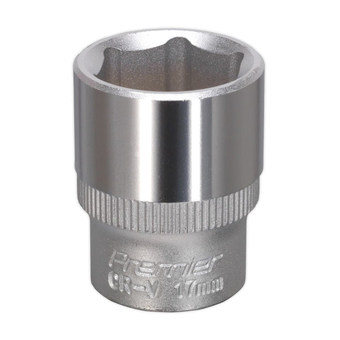 Sealey WallDrive Socket 17mm 3/8"Sq Drive S3817 Sealey - Dynamic Drive