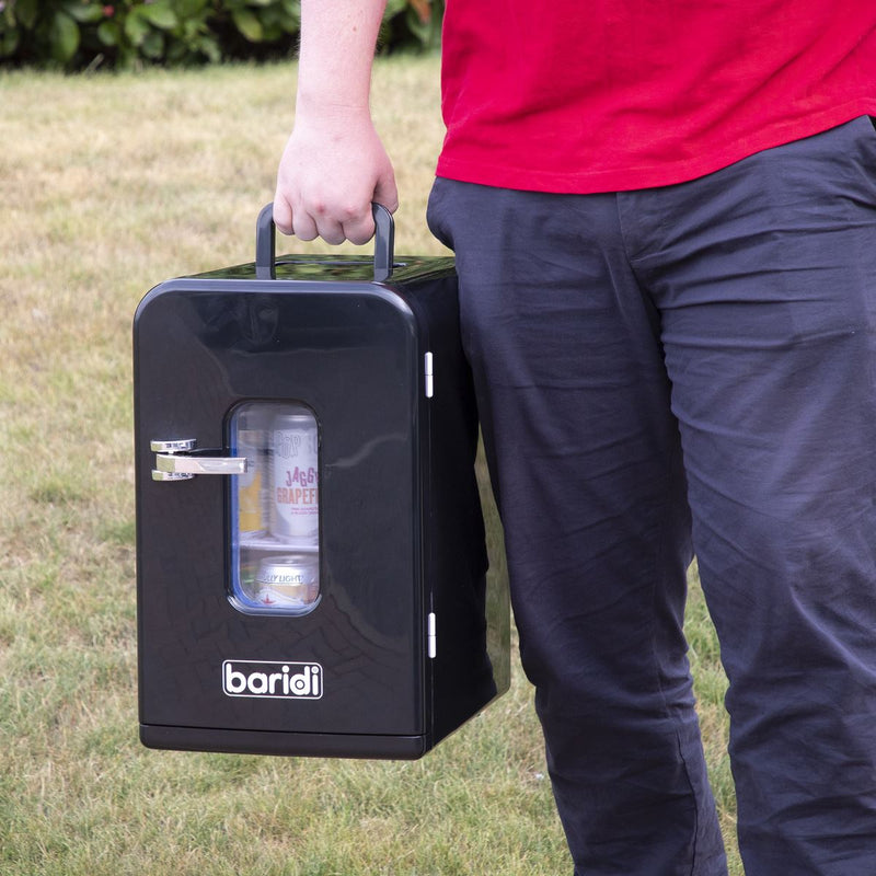 Baridi Mini Fridge/Warmer 15L Capacity 12V/230V - Black DH95 Baridi - Dynamic Drive