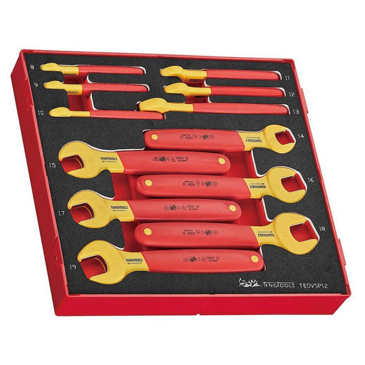 Teng Tools Insulated Spanner Set FOAM2 12 Pieces Teng Tools - Dynamic Drive