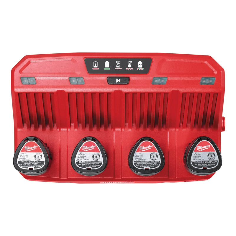 Milwaukee M12C4 M12 4 Bay Multi Charger Milwaukee - Dynamic Drive