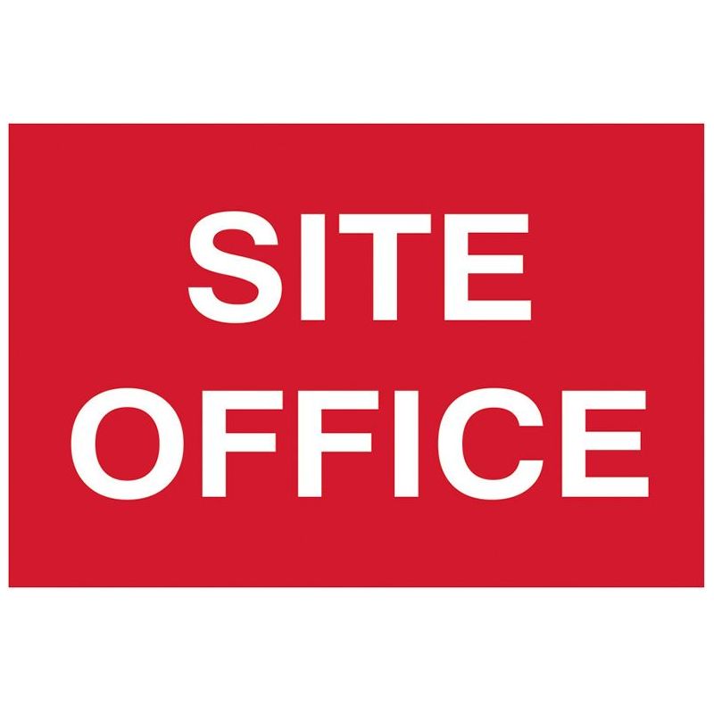 Scan Site Office - PVC Sign 600 x 400mm Scan - Dynamic Drive