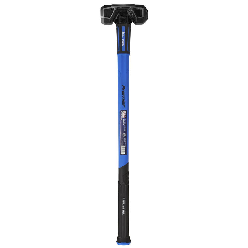 Sealey Sledge Hammer with Fibreglass Shaft 8lb SLHG08 Sealey  - Dynamic Drive