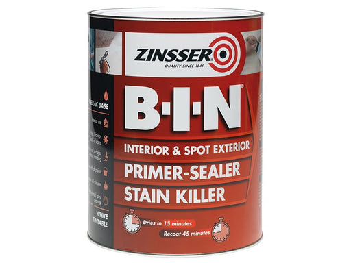 Zinsser B.I.N® Primer, Sealer & Stain Killer Paint White 500ml Zinsser - Dynamic Drive
