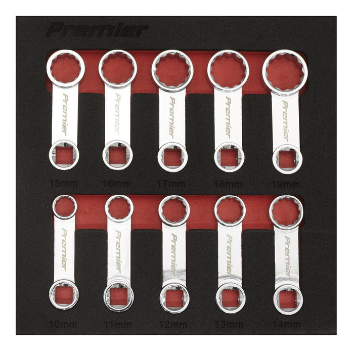 Sealey Torque Adaptor Spanner Set 10pc 3/8"Sq Drive Metric AK59895 Sealey - Dynamic Drive