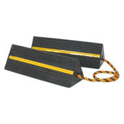 Sealey Heavy-Duty Rubber Wheel Chocks Pair WC11 Sealey - Dynamic Drive