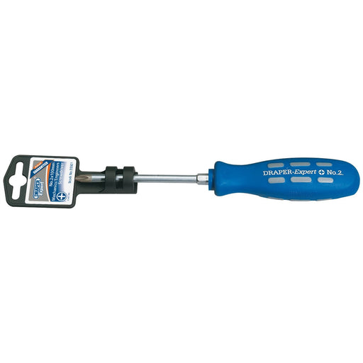 Draper Expert Cross Slot Mechanic's Screwdriver, No.2 x 100mm 55501 Draper - Dynamic Drive