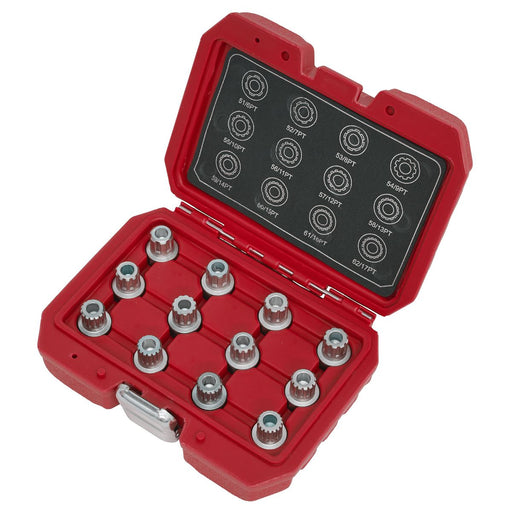 Sealey Locking Wheel Nut Key Set 12pc VW SX224 Sealey - Dynamic Drive