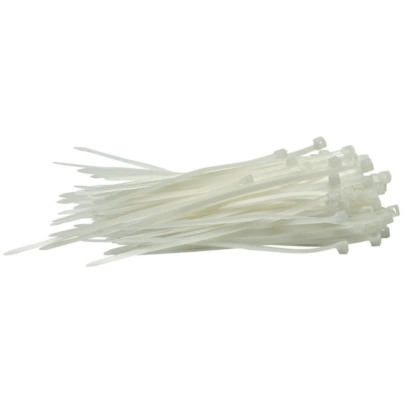 Draper Cable Ties, 2.5 x 100mm, Black (Pack of 100) 70389 Draper - Dynamic Drive