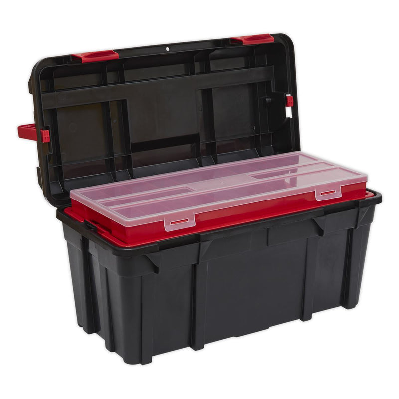 Sealey Toolbox with Locking Carry Handle 580mm AP580LH Sealey - Dynamic Drive