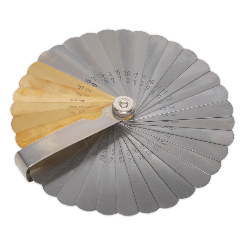 Sealey Feeler Gauge 36 Blade Combo Steel/Brass Dual Marked VS513 Sealey - Dynamic Drive