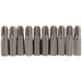 Draper PZ Type Insert Bit, 1/4" Hex, 25mm Long, No.3 (Pack of 10) 64057 Draper - Dynamic Drive