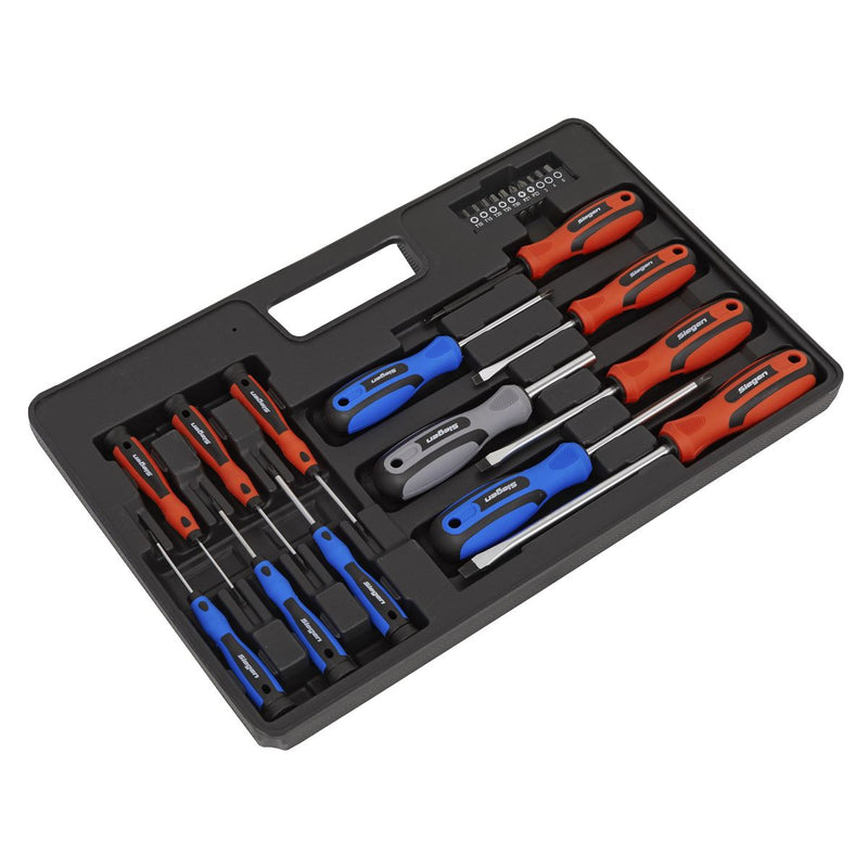 Sealey Soft Grip Screwdriver & Bit Set 23pc S0598 Siegen by Sealey - Dynamic Drive