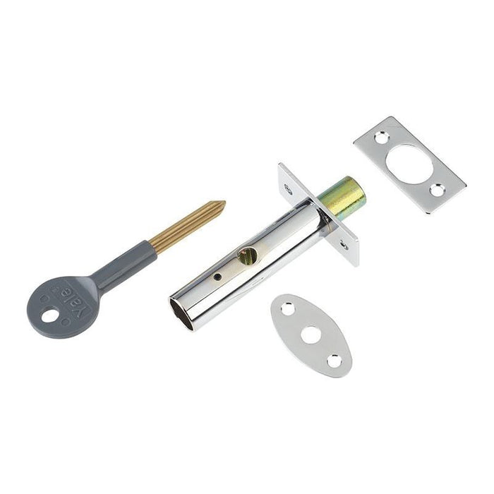 Yale Locks PM444 Door Security Bolt Polished Chrome Finish Visi of 1 Yale Locks - Dynamic Drive