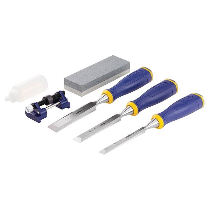 Irwin® Marples® MS500 ProTouch™ All-Purpose Chisel Set, 3 Piece + Sharpening Kit IRWIN® Marples® - Dynamic Drive
