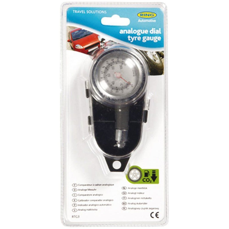 Ring RTG3 Analogue Tyre Gauge Ring Automotive - Dynamic Drive