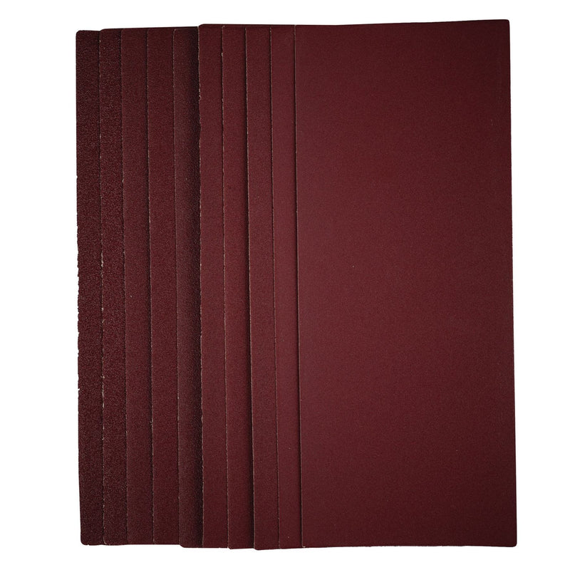 Draper 1/2 Sanding Sheets, 115 x 280mm, Assorted Grit (Pack of 10) 57373 Draper - Dynamic Drive