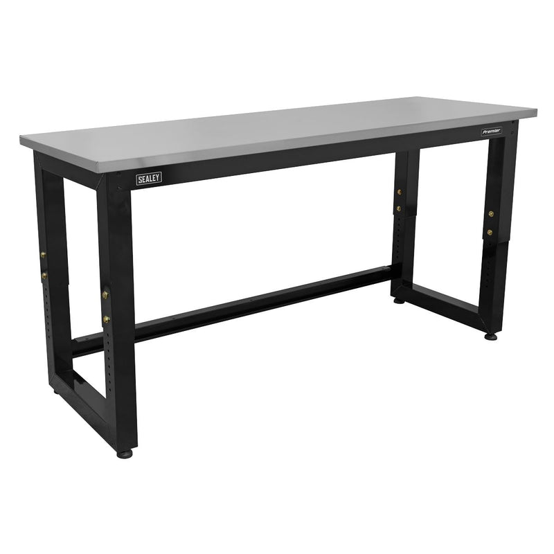 Sealey Steel Adjustable Workbench with Stainless Steel Worktop 1830mm Heavy-Duty Sealey - Dynamic Drive