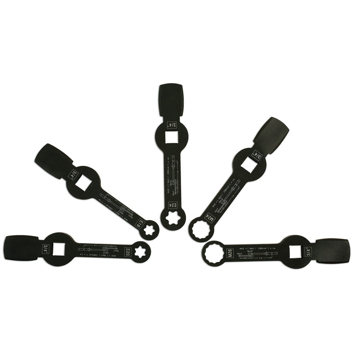 Laser Brake Caliper Wrench Set 5pc - for HGV 7160 Laser - Dynamic Drive
