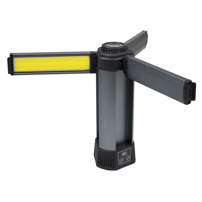 Sealey Rechargeable Flexible Floodlight with Tripod 24W COB LED & 5W SMD LED Sealey - Dynamic Drive