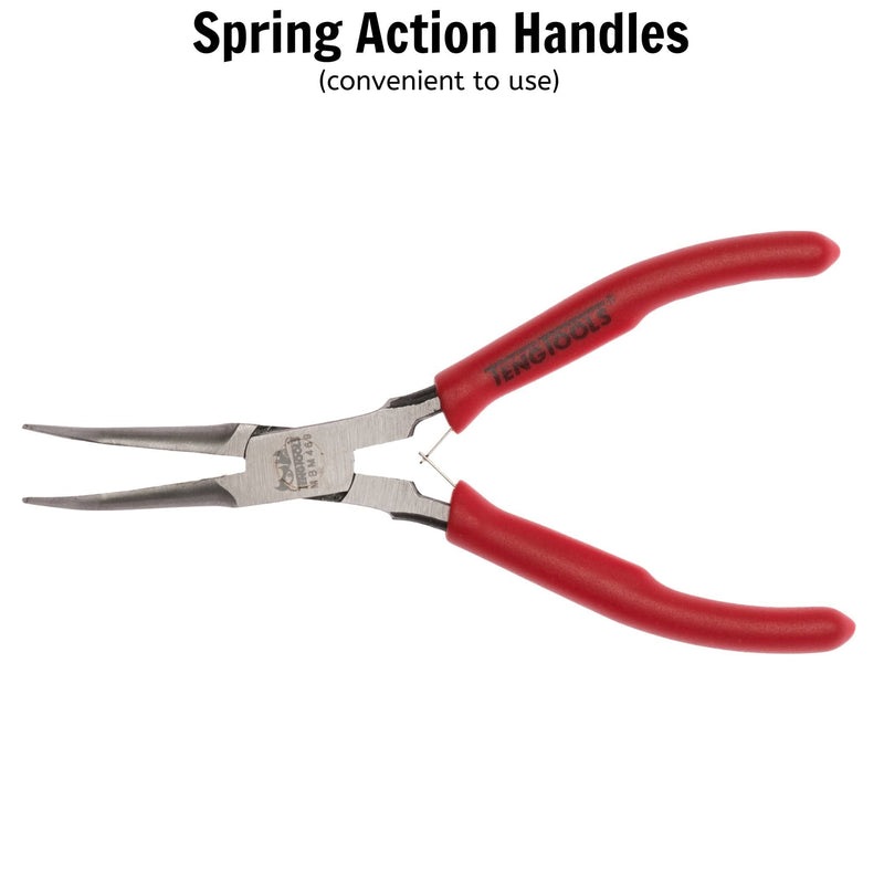 Teng Tools Mini Bent Long Nose Plier 140mm Teng Tools - Dynamic Drive