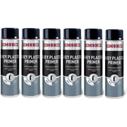 6x Simoniz Grey Plastic Smooth Primer Car Paint Spray Anti Rust Aerosol 500ml Simoniz - Dynamic Drive