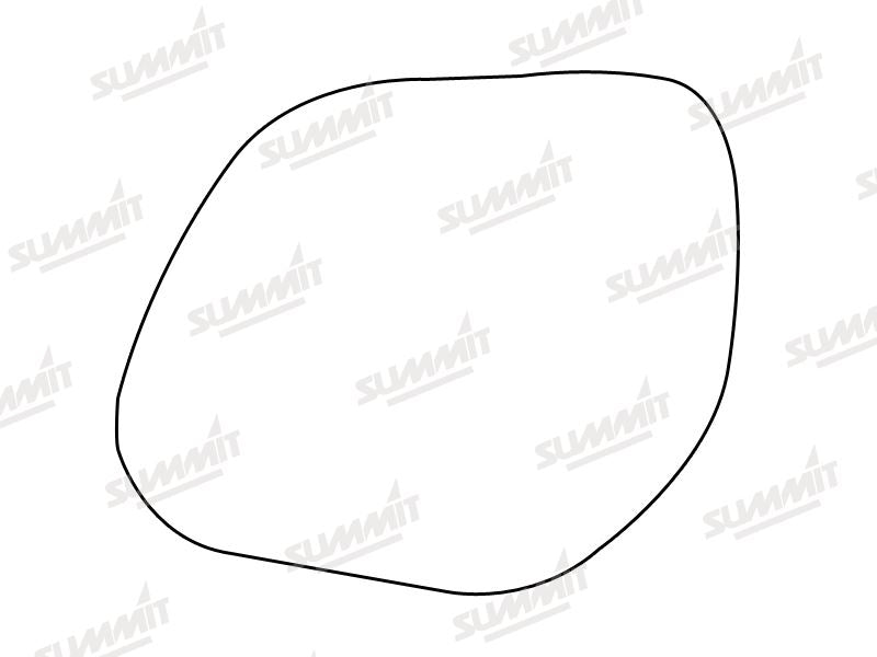 Summit Stick-On Standard Mirror Glass fits Mitsubishi Outlander 07 on LHS Summit - Dynamic Drive