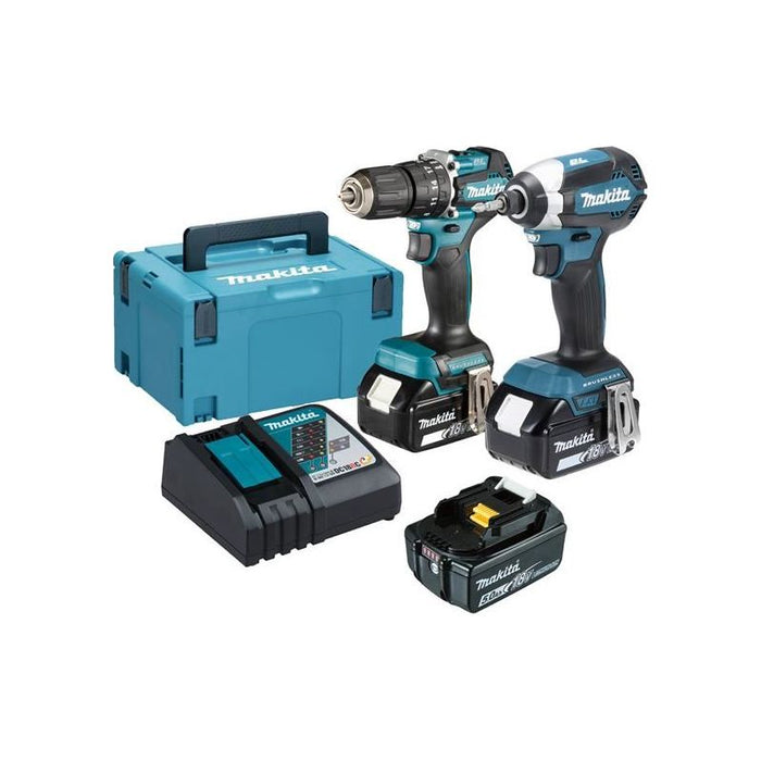Makita DLX2460T3J Brushless Twin Pack 18V 3 x 5.0Ah Li-ion Makita - Dynamic Drive