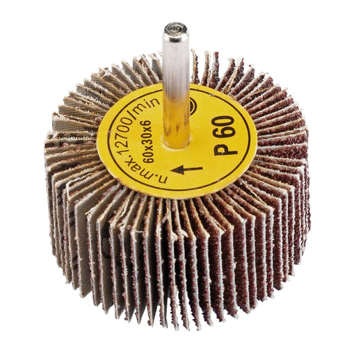 Draper Abrasive Flap Wheel, 60 x 30mm, 60 Grit 76465 Draper - Dynamic Drive