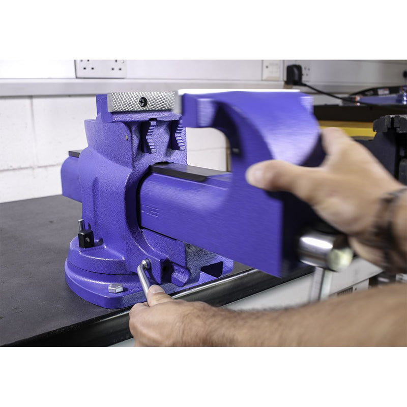 Sealey Vice 150mm Quick Action Swivel Base Cast Iron QAV150 Sealey - Dynamic Drive