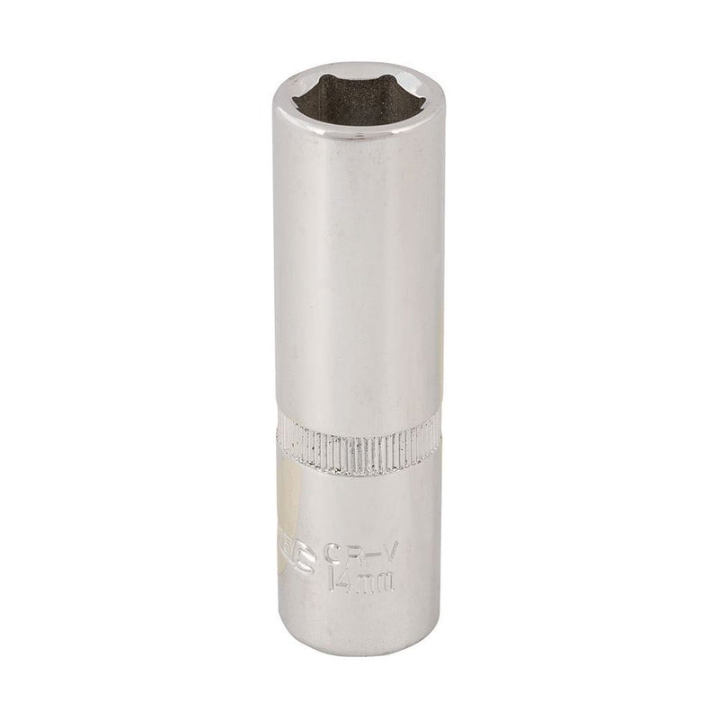 Silverline Deep Socket 1/2" Drive 6pt Metric 14mm Silverline - Dynamic Drive