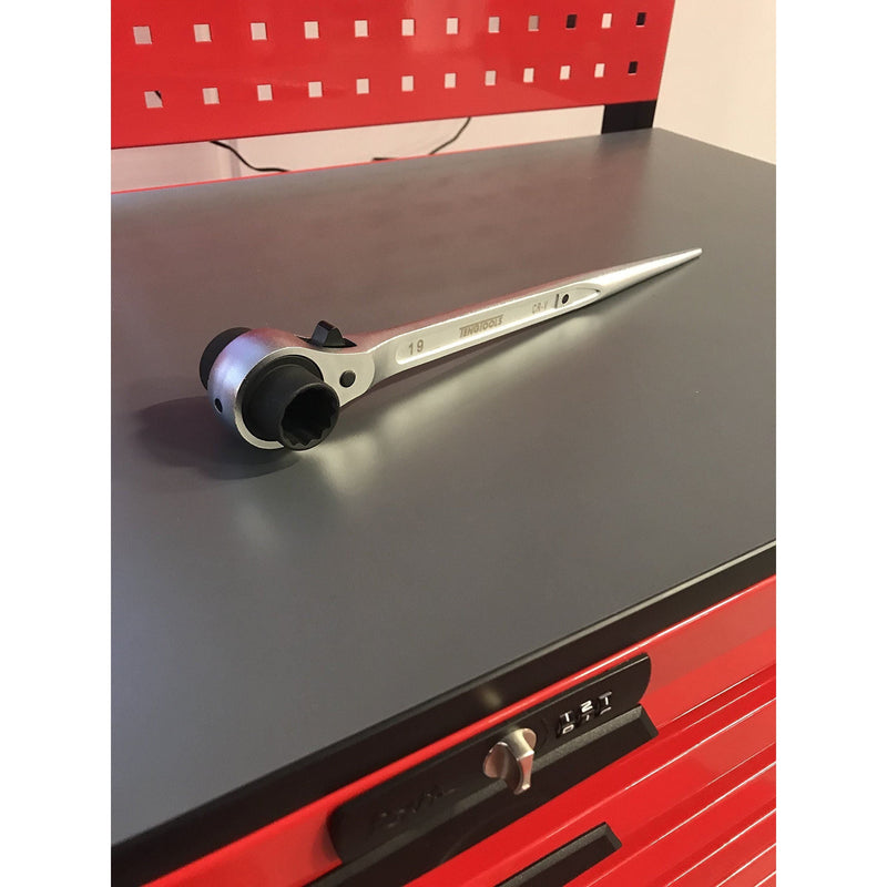 Teng Tools Ratcheting Construction Wrench 19 x 22mm Teng Tools - Dynamic Drive
