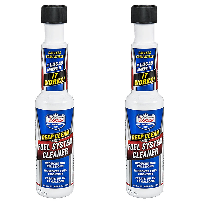 2 x Lucas Oil Deep Clean Fuel System Additive & Injector Cleaner 473ML 40512 Lucas Oil - Dynamic Drive