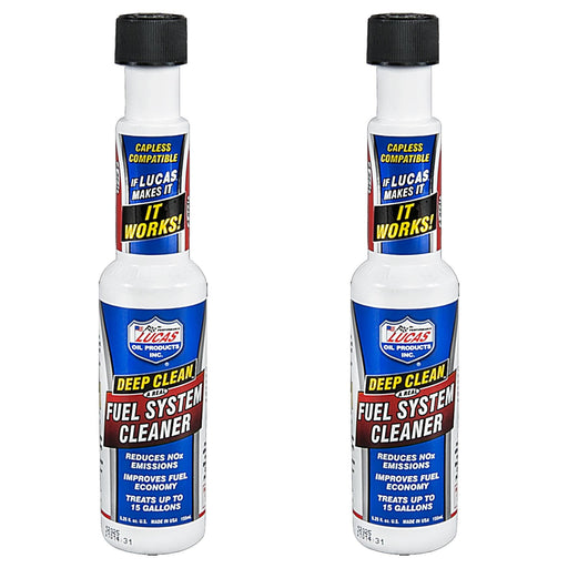 2 x Lucas Oil Deep Clean Fuel System Additive & Injector Cleaner 473ML 40512 Lucas Oil - Dynamic Drive