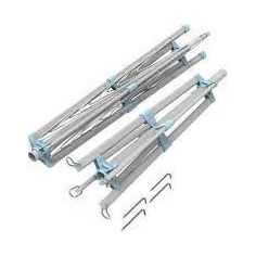Portable 4 Arm Aluminium Clothes Line Camping Caravan Washing Airer Dryer Via Mondo  - Dynamic Drive