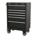 Sealey Rollcab 6 Drawer 675mm Heavy-Duty Black PTB67506 Sealey - Dynamic Drive