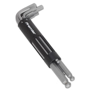 Sealey Ball-End Hex Key Set with Power Bar 8pc Long Display Box of 10 AK7185 Sealey - Dynamic Drive