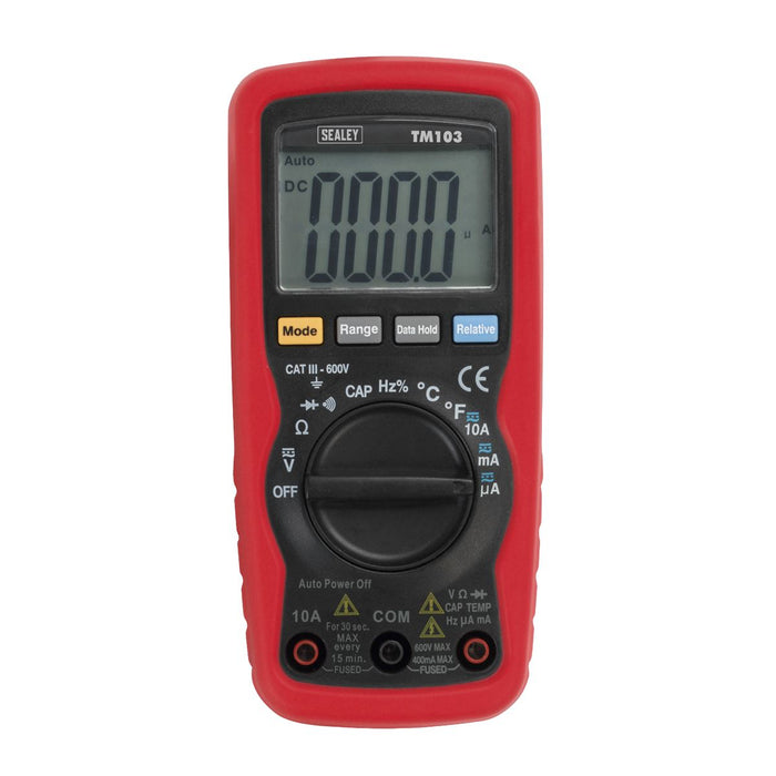 Sealey Professional Auto-Ranging Digital Multimeter 11-Function TM103 Sealey - Dynamic Drive