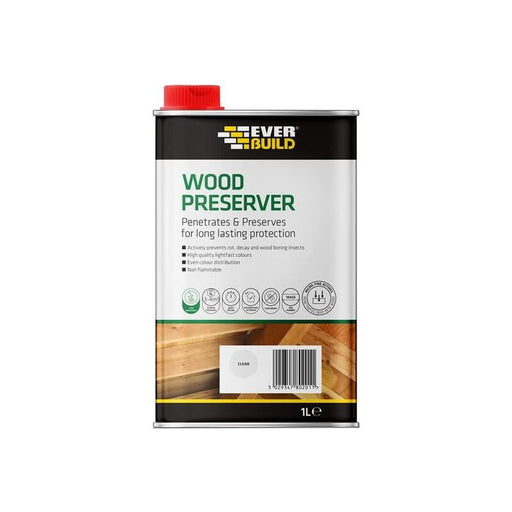 Everbuild Sika Wood Preserver Clear 1 litre Everbuild Sika - Dynamic Drive