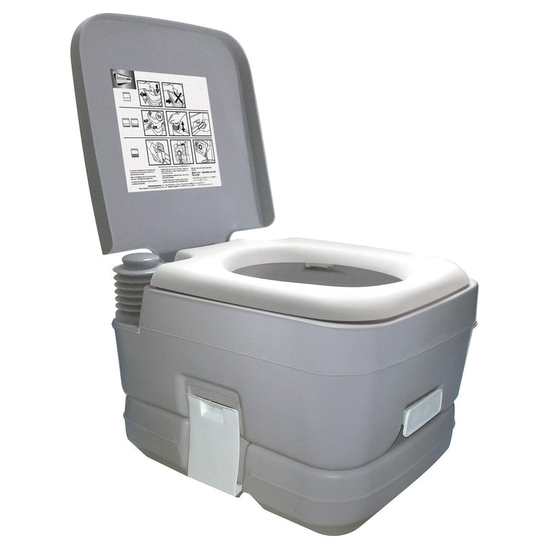 Leisurewize 10L Camping Lightweight Flushing Toilet - GREY Leisurewize  - Dynamic Drive