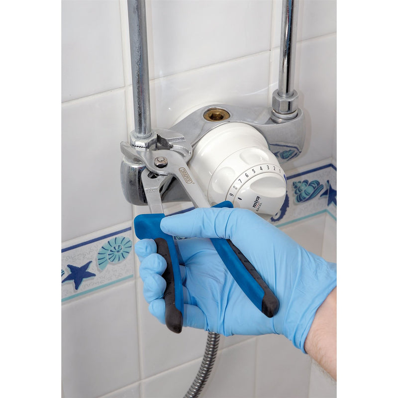 Draper Soft Grip Waterpump Pliers, 240mm, 33mm Capacity 45362 Draper - Dynamic Drive