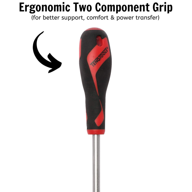 Teng Tools Flat Screwdriver 1.6 x 10.0 x 200mm XL Teng Tools - Dynamic Drive