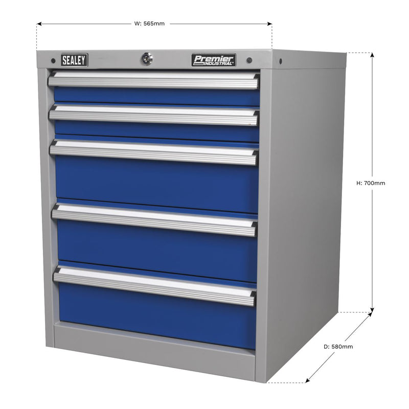 Sealey Cabinet Industrial 5 Drawer API5655A Sealey - Dynamic Drive