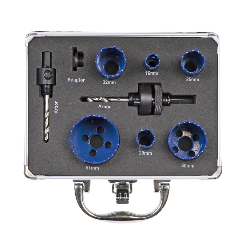 Sealey Hole Saw Kit 9pc Electricians WSEHSK Sealey - Dynamic Drive