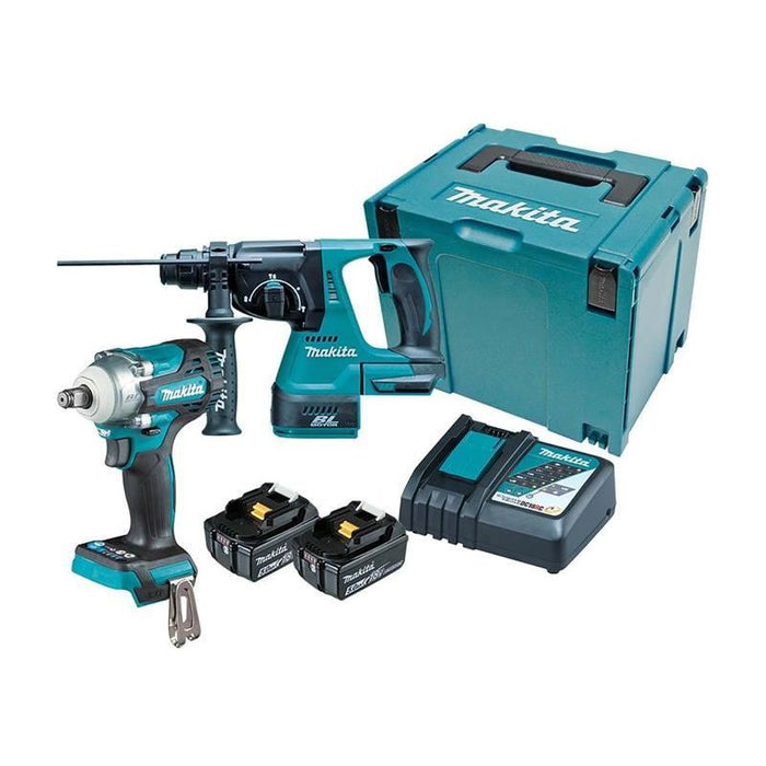 Makita DLX2372TJ Twin Pack 18V 2 x 5.0Ah Li-ion Makita - Dynamic Drive